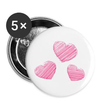 ALLES GUTE ZUM GEBURTSTAG. ALLES GUTE ZUM GEBURTSTAG. JAHRESTAG. - Buttons groß 56 mm (5er Pack) - Weiß - Vorne