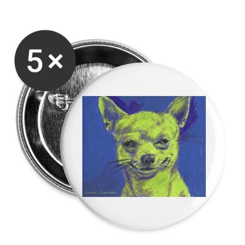 Собачка — Врубель, Тимофеева | Эхо - Buttons large 2.2''/56 mm (5-pack)