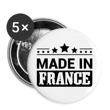 Made in France - Buttons large 2.2''/56 mm (5-pack) - white - Front