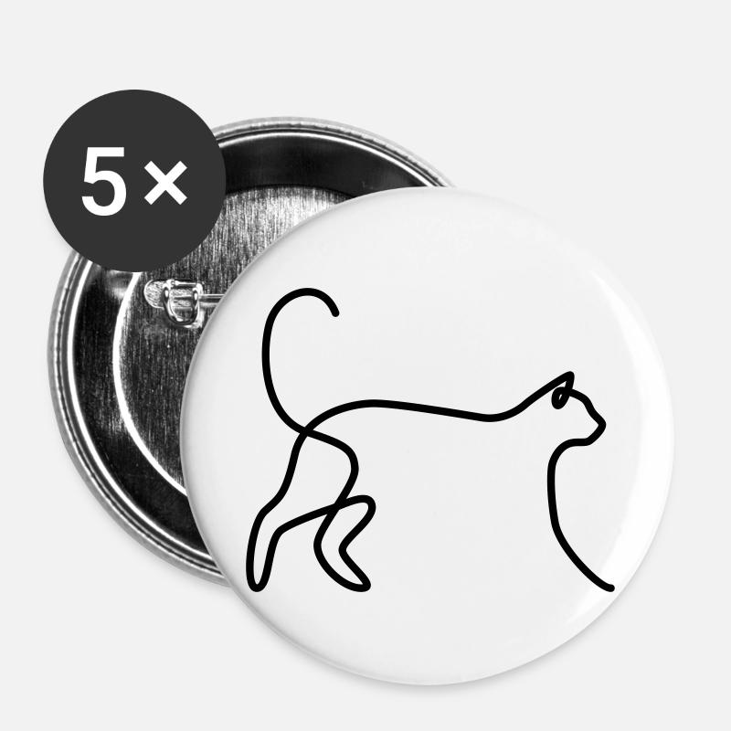 Cat 03 - Buttons large 2.2''/56 mm (5-pack) - white