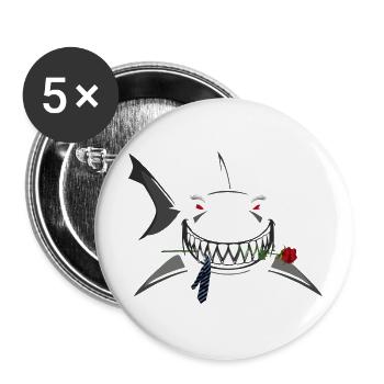 MUSCHi DIVERS 2018 aniFemale "Heidi" (front) - Buttons groß 56 mm (5er Pack) - Weiß - Vorne