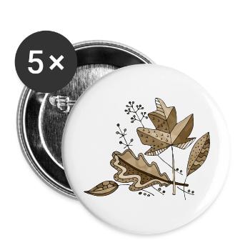 List - Buttons large 2.2''/56 mm (5-pack) - white - Front