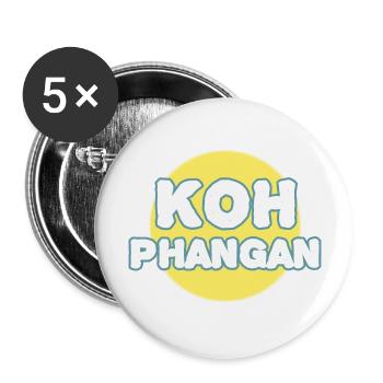 Vollmond K8h Pha-ngan K8h Phangan - Buttons groß 56 mm (5er Pack) - Weiß - Vorne