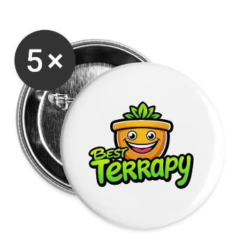 Best Terrapy - Buttons large 2.2''/56 mm (5-pack) - white - Front