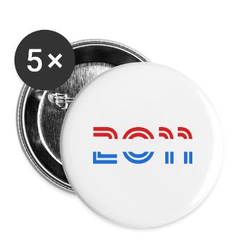Netherlands 2011 - Buttons large 2.2''/56 mm (5-pack) - white - Front
