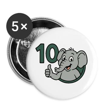 Trunk power with 10 - Buttons large 2.2''/56 mm (5-pack) - white - Front