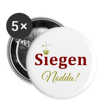 Krönchen Stadt Siegen / Nodda - Buttons groß 56 mm (5er Pack) - Weiß - Vorne