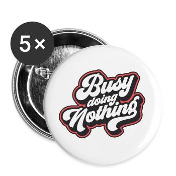 Active Lifestyle Motives for Relaxation - Buttons large 2.2''/56 mm (5-pack) - white - Front