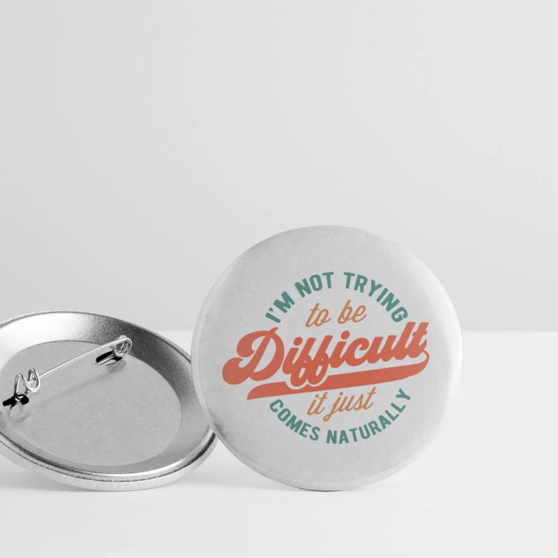 Conception de texte humoristique naturel Lot de 5 grands badges (56 mm)