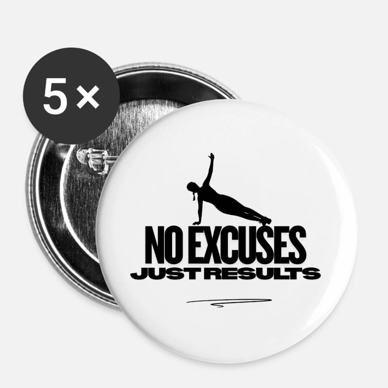 Seitliche Planke - Buttons groß 56 mm (5er Pack) - Weiß