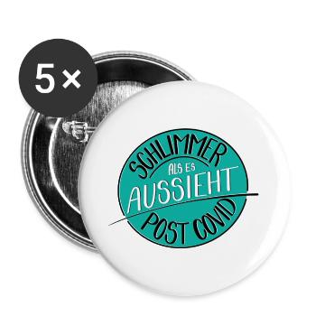Pire qu’il n’y paraît, l’après-Covid - Lot de 5 grands badges (56 mm) - blanc - Devant
