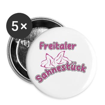 Freital_012-1 - Buttons groß 56 mm (5er Pack) - Weiß - Vorne