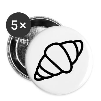 crescent - Buttons large 2.2''/56 mm (5-pack) - white - Front