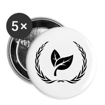 Leaf Ecology Wreath - Buttons large 2.2''/56 mm (5-pack) - white - Front