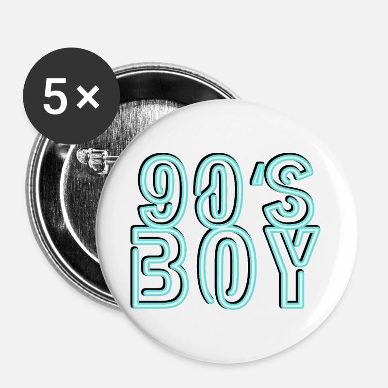 90s - Buttons large 2.2''/56 mm (5-pack) - white