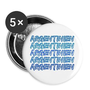 Cadeau pour l’Argentine - Lot de 5 grands badges (56 mm) - blanc - Devant