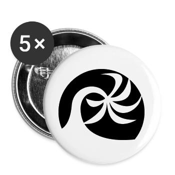 Palm beach - Buttons large 2.2''/56 mm (5-pack) - white - Front