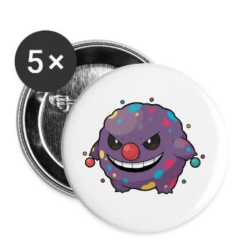 Coraigen - Buttons groß 56 mm (5er Pack) - Weiß - Vorne