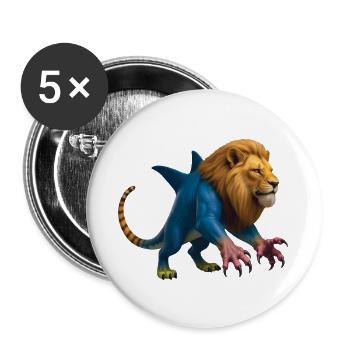 ZINNEKE DU NORD - Bellegique - Buttons groß 56 mm (5er Pack) - Weiß - Vorne