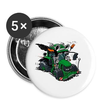 0968_Groene_Trekker_6630-V2 - Buttons groß 56 mm (5er Pack) - Weiß - Vorne
