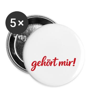 CETTE FEMME m’appartient Cadeau de partenaire pour les couples - Lot de 5 grands badges (56 mm) - blanc - Devant