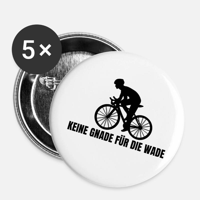 No mercy for the calf - Buttons large 2.2''/56 mm (5-pack) - white