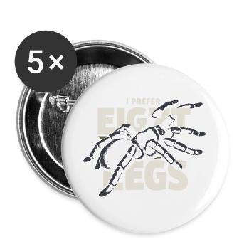 Tarantula Tarantula Holder Spider Owner - Buttons large 2.2''/56 mm (5-pack) - white - Front