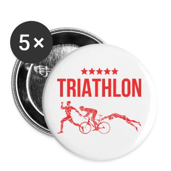 Triathlon - Buttons large 2.2''/56 mm (5-pack) - white - Front