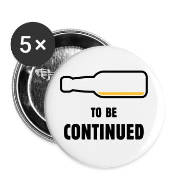 À suivre (Bière / Bière (POS 2C)) - Lot de 5 grands badges (56 mm) - blanc - Devant