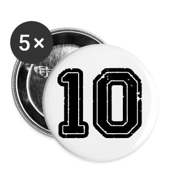 10 - Buttons large 2.2''/56 mm (5-pack) - white - Front