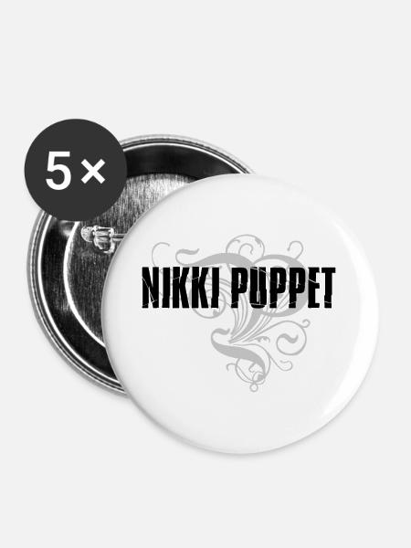 NP_Logo_1c_Hintergrund_Transpartent - Buttons groß 56 mm (5er Pack) - Weiß