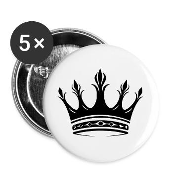 Crown - Buttons large 2.2''/56 mm (5-pack) - white - Front