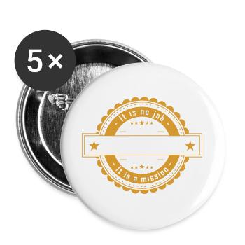 3D Animator - Berufsbezeichnung & Design - Buttons groß 56 mm (5er Pack) - Weiß - Vorne