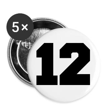 12 - Buttons groß 56 mm (5er Pack) - Weiß - Vorne