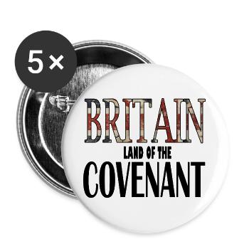 Covenant Black - Buttons groß 56 mm (5er Pack) - Weiß - Vorne