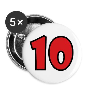 10 - Buttons groß 56 mm (5er Pack) - Weiß - Vorne