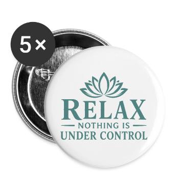 Relax Lotusblüte Control - Buttons groß 56 mm (5er Pack) - Weiß - Vorne