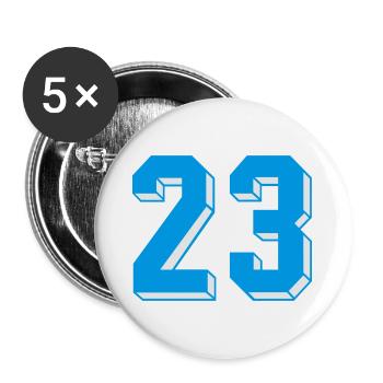dreiundzwanzig - Buttons large 2.2''/56 mm (5-pack) - white - Front