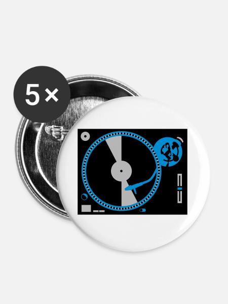 turntables - Buttons large 2.2''/56 mm (5-pack) - white