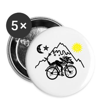 Dr. Albert Hofmann - Buttons groß 56 mm (5er Pack) - Weiß - Vorne