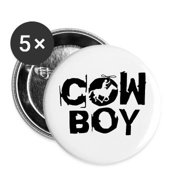 cowboy_c_1c - Buttons large 2.2''/56 mm (5-pack) - white - Front