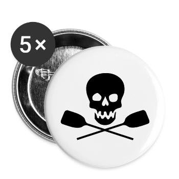 rudern - Buttons groß 56 mm (5er Pack) - Weiß - Vorne