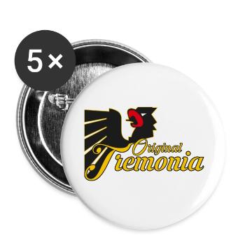 Label Original Tremonia 2 - Buttons groß 56 mm (5er Pack) - Weiß - Vorne