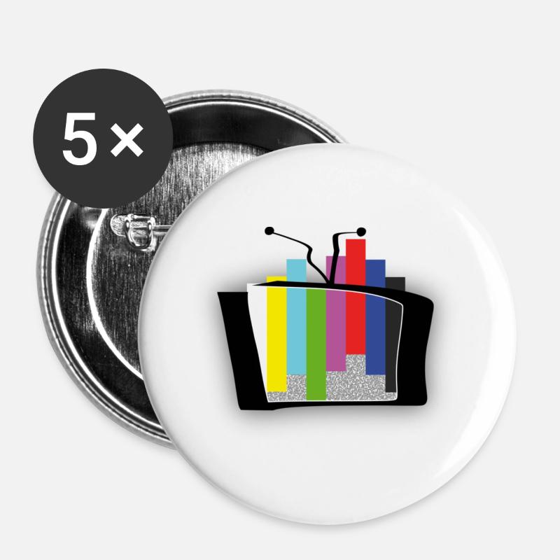 Test card outbreak - advanced 1 - Buttons large 2.2''/56 mm (5-pack) - white