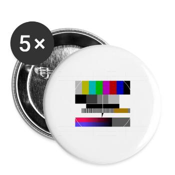 Testbild - Buttons groß 56 mm (5er Pack) - Weiß - Vorne