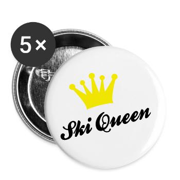 Ski - Buttons groß 56 mm (5er Pack) - Weiß - Vorne