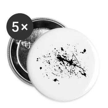 Zikin - Buttons groß 56 mm (5er Pack) - Weiß - Vorne