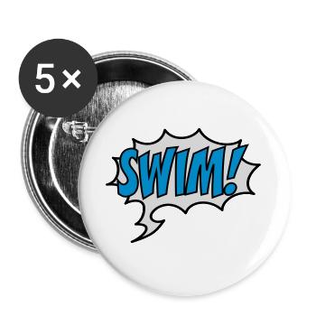 swim - Buttons large 2.2''/56 mm (5-pack) - white - Front