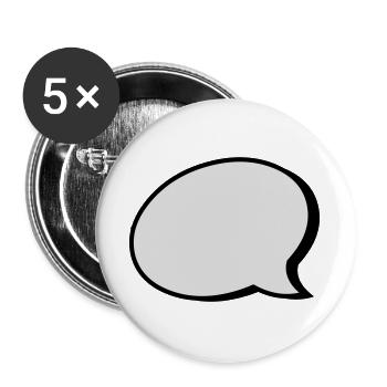 2541614 15422397 - Lot de 5 grands badges (56 mm) - blanc - Devant