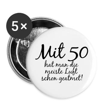 mit_50 - Buttons large 2.2''/56 mm (5-pack) - white - Front